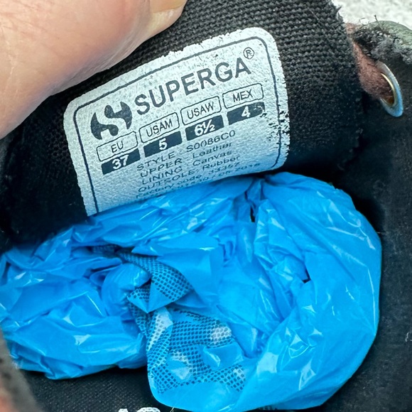 Superga Leather Sneakers 6.5 EU37 - Picture 9 of 10
